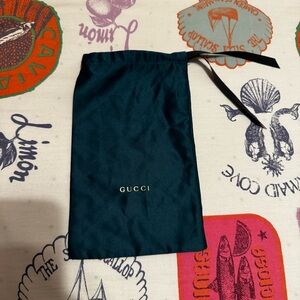Gucci Green and Gold Sunglasses Dust Bag